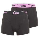 Lee 2-Pack Trunk Męskie Bokserki Dwupak Black LP03CK02 112333619